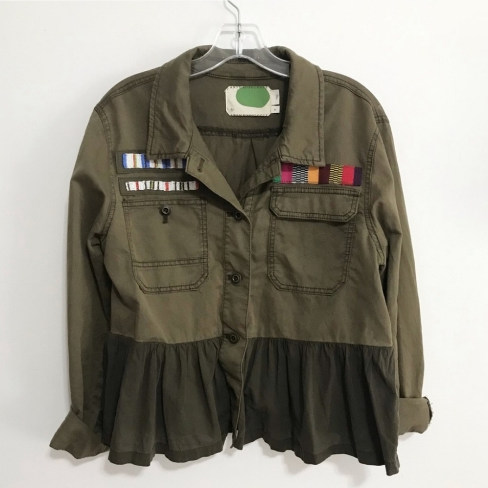 Anthro military style lightweight jacket